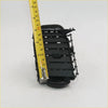 Black plastic air vent trim center lh with horizontal slats and brackets for toyota hilux 2004-2015