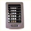 Gray plastic air vent trim for toyota hilux 2004-2016 with horizontal slats and a textured control knob