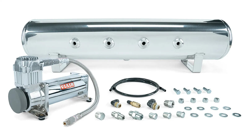 Air Lift 27803 4 Gal. 7-Port Tank w/ Viair 444c Chrome