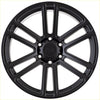 Black matte alloy wheel alpha barricade with multi-spoke design and alpha logo center in 20 +10 6139 style