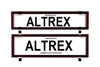 Altrex Number Plate Cover 6 Figure Red Carbon Fibre