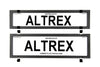 Altrex Number Plate Cover 6 Figure Carbon Fibre Without
