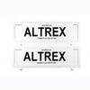 Altrex Number Plate Cover 6 Figure White Without Lines