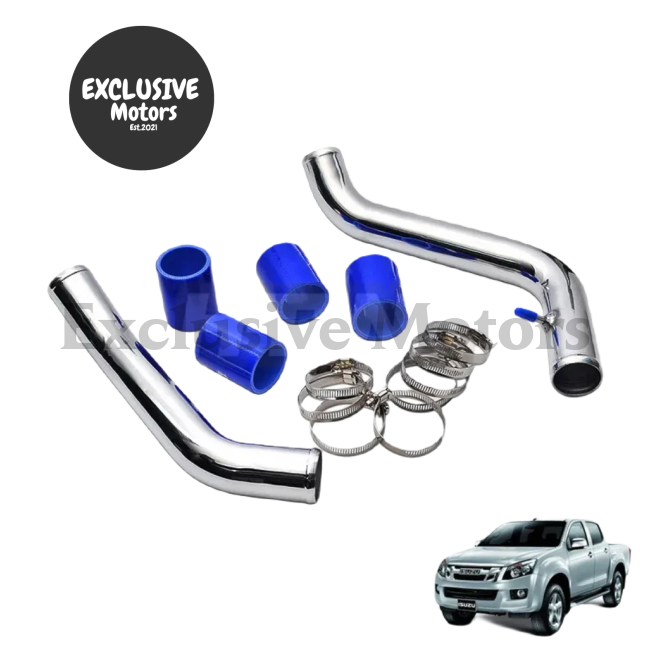 Isuzu D-Max 2.5L 4JK1 Turbo Diesel 2012+ Aluminum 2" Intercooler Piping Kit