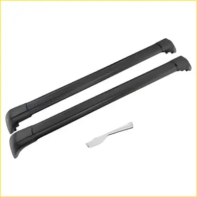 Black rubberized aluminum alloy roof rack cross bars with small white tool fit mercedes-benz glc x253 suv 2015-2020