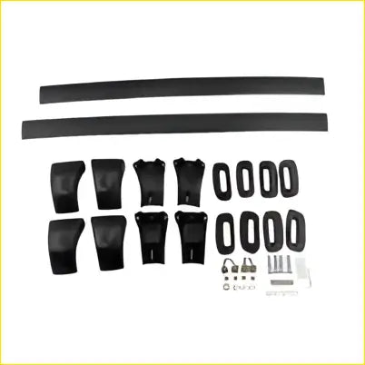 Black plastic car door handle trim kit with matching hardware for toyota highlander roof racks luggage carrier cross bars