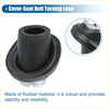 Black rubber cover seat belt turning loop with metallic base for antenna nut top cap on toyota tacoma 1995-2004