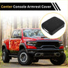 Black microfiber leather armrest cover with soft foam for ram truck center console