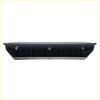Armrests pro pair black plastic car trunk lid rain gutter with ribbed interior and three mounting brackets back side view