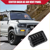 Black plastic center dash ac air vent panel with rectangular design and horizontal slats for toyota 4runner 2003-2009