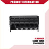 Black plastic automotive connector with multiple slots for auto center dash ac air vent panels toyota 4runner 2003-2009 back view