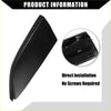 Black plastic side mirror cover with smooth glossy finish and curved design for toyota highlander 2008-2013 rails end cap