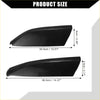 Black glossy auto roof rack rails end cap covers for toyota highlander 2008-2013 shown from the back side