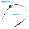 Auto trans gear shift cable for toyota sequoia tundra with black rubber sheath silver metallic housing and threaded ends