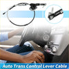 Black and silver auto trans gear shift cable for Toyota Sequoia Tundra with coiled wire metal fittings and joint mechanism