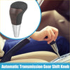 Black and wood grain textured automatic gear shift knob cover with metallic base for toyota 4wd ute offroad use