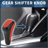 Red and black faux leather automatic gear shift knob with textured ergonomic design for toyota 4runner 2012-2021