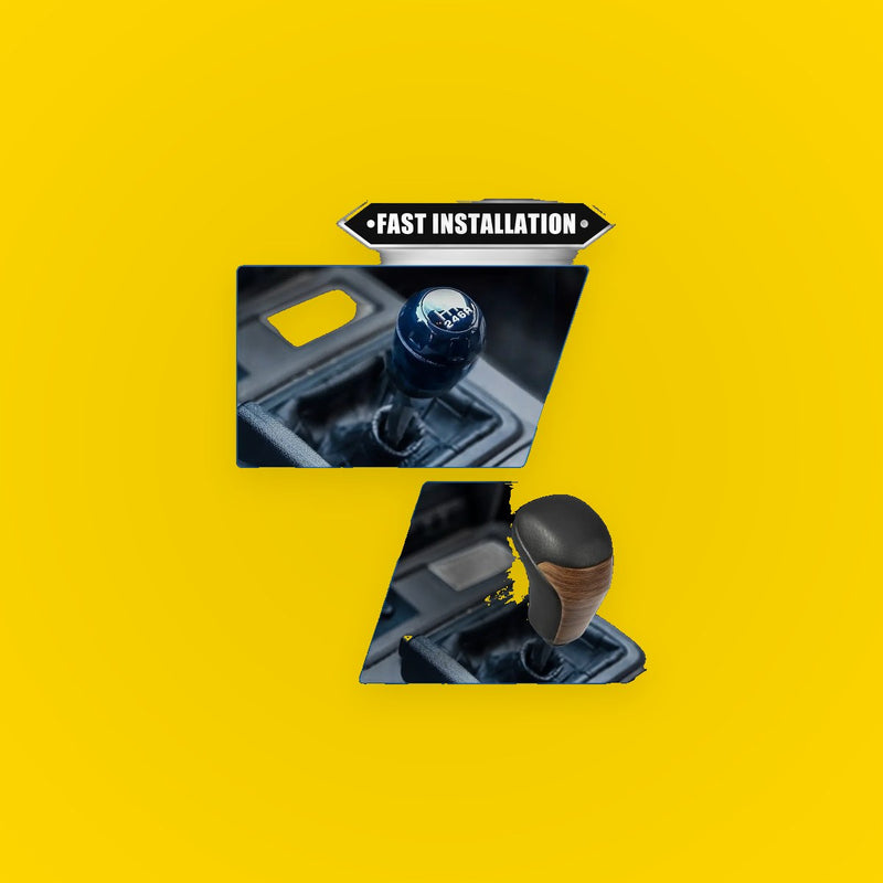 Automatic Gear Shift Knob for Toyota Highlander 2014-2019 Black Yellow