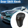 Black leather-wrapped automatic gear shift knob with ergonomic design for Toyota Highlander 2014-2019