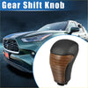 Automatic gear shift knob for toyota highlander 2014-2019 with black and wood grain textured ergonomic design