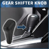 Black leather automatic gear shifter knob with chrome accent for toyota 4runner 2012-2021 plastic model