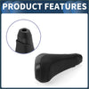 Black leather wrapped automatic gear shifter knob with stitched detailing for toyota 4runner 2012 to 2021 plastic
