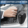 Automatic gear shifter knob for toyota alphard 200 series with black carbon fiber and perforated leather design