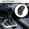 Automatic gear shifter knob for toyota mark x reiz x120 with carbon fiber texture and silver metallic trim