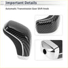 Black carbon fiber automatic gear shifter knob with chrome accents for toyota mark x reiz x120 2004-2009