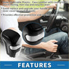 Black and silver faux leather handbrake lever cover with sleek modern design for toyota tacoma trd pro 2016-2023