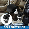 Automatic gear shifter knob for toyota tacoma trd pro with black textured leather top and white accent stripes
