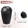 Black leather wrapped automatic gear stick shift knob with stitched edges and white h l n p r markings for toyota land cruiser prado 2003 2009