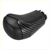 Automatic gear stick shift knob cover for toyota tacoma made of black carbon fiber and matte black plastic