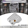 Silver metallic automatic transmission filter for toyota avalon 3.5l 2005 with circular oil fill hole and three ridges