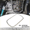 Automatic transmission filter and silver metallic oil pan gasket with black rubber seal for toyota venza 2009-2015