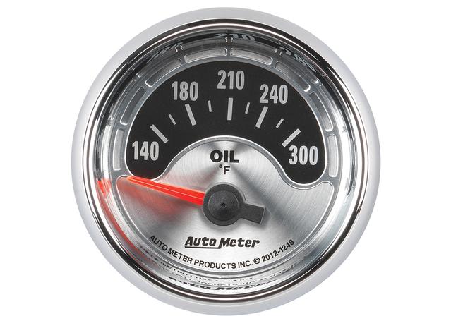 Autometer Muscle 2-1/16in Oil Temp Gauge 140-300F Short