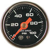 Autometer 1-1/2in Fuel Pressure Gauge Liquid Filled Black