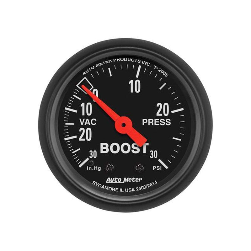 Autometer Z-Series 2-1/16in Boost/Vacuum Gauge 30in/Hg