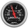 Autometer Sport-Comp 2-1/16in Boost/Vacuum Gauge 30in/Hg