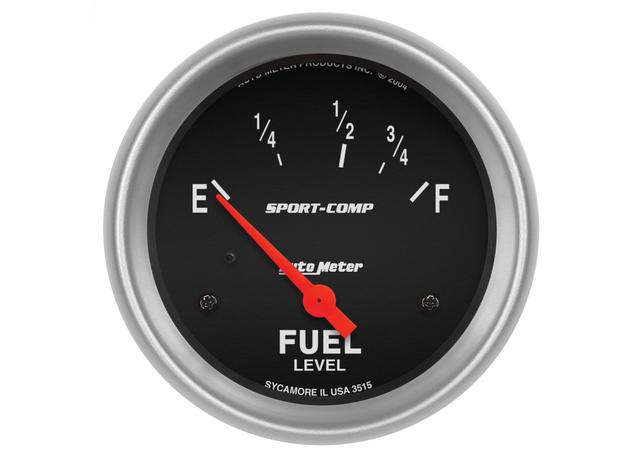 Autometer Sport-Comp 2-5/8in Fuel Level Gauge 73-10 Ohm