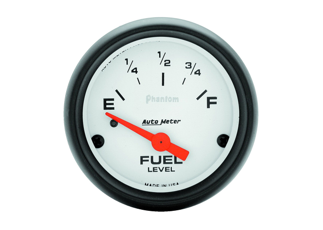 Autometer Phantom 2-1/16in Fuel Level Gauge 0-90 Ohms