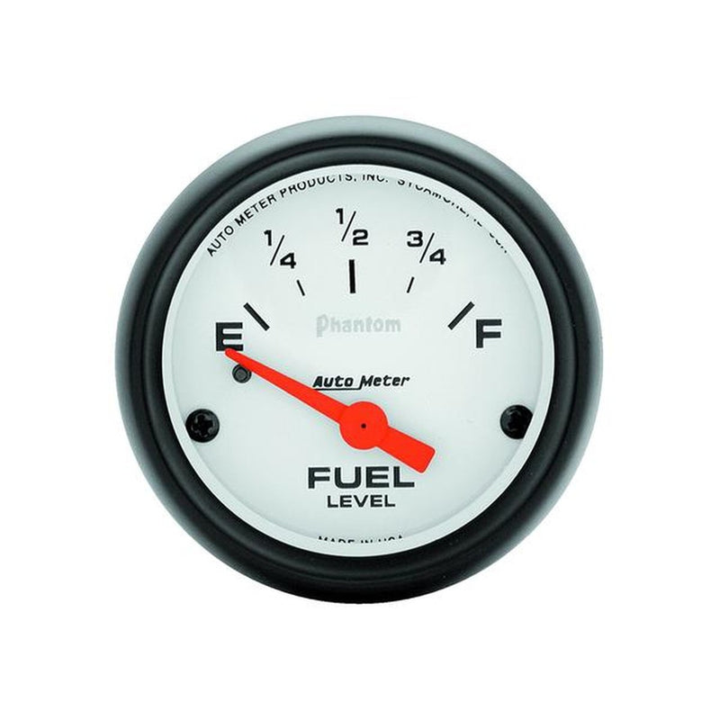 Autometer Phantom 2-1/16in Fuel Level Gauge 240-33 Ohms