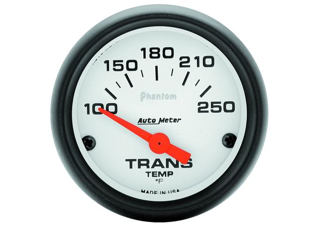 Autometer Phantom 2-1/16in Trans Temp Gauge 100-250F