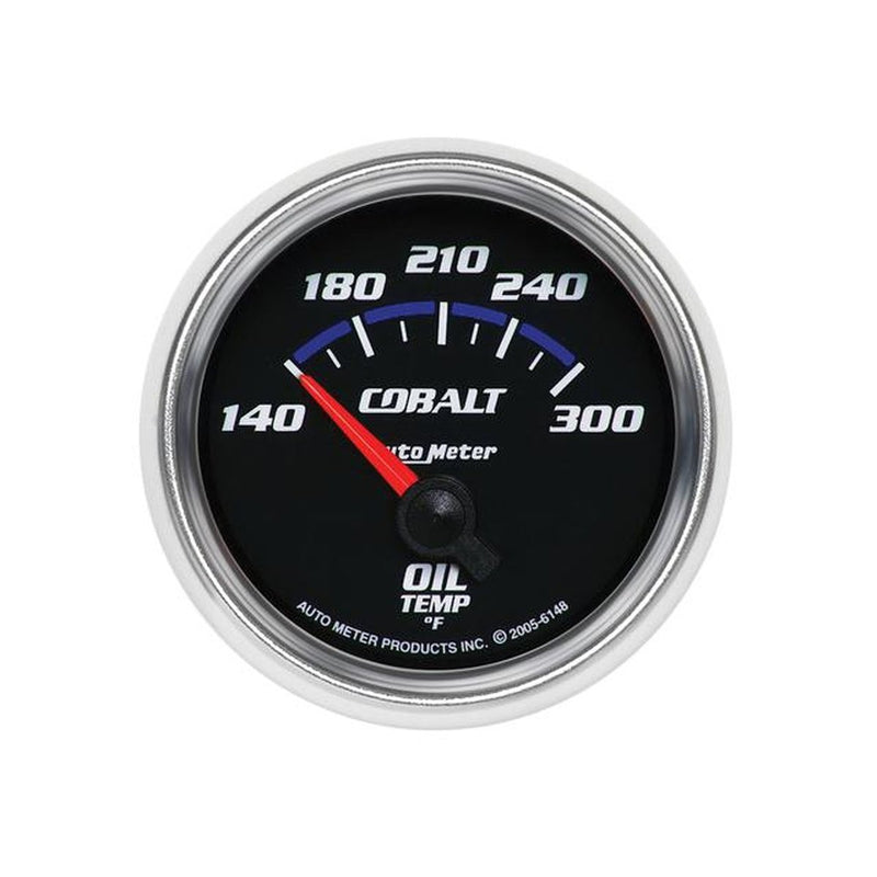 Autometer Cobalt 2-1/16in Oil Temp Gauge 140-300F Short