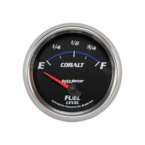 Autometer Cobalt 2-5/8in Fuel Level Gauge 0-90 Ohms Short