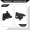 Black plastic fuel pressure regulator with metallic threaded fittings for toyota alphard auxiliary cooling pump