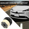 Black and cream auxiliary water pump for Toyota Prius 2010-2015 with ribbed cylindrical plastic housing