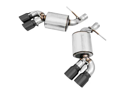 AWE Tuning 3015-43115 16-19 Chevrolet Camaro SS Axle-back Exhaust - Touring Edition (Quad Diamond Bl