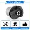 Black rubber and metal engine mount axle beam control arm bushing with cylindrical metal base for toyota sienna 2004-2020