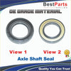 Black and beige axle shaft seals made of oe grade material for front 4x4 axle shaft on dodge ram 4500 2008 to 2010